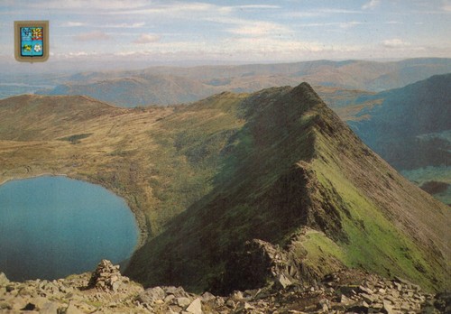 Postcard striding edge and - postcard,